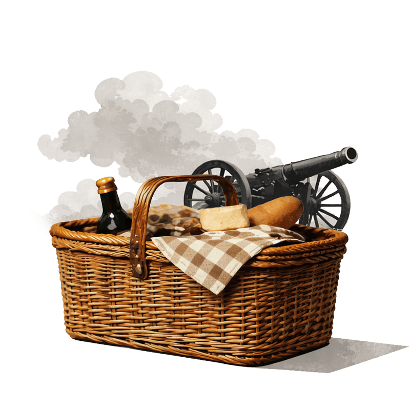 Picknick am Schlachtfeld